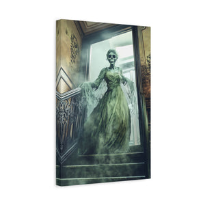 Hauntingly Elegant Canvas Art, Creepy Home Decor, Halloween Wall Art, Spooky Artwork, Gothic Living Room Decoration