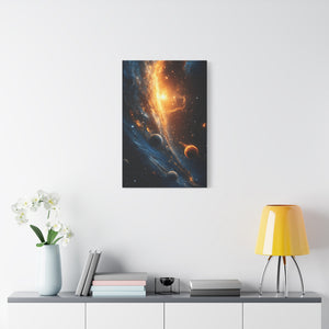 Stretched Canvas Wall Art, Cosmic Galaxy Decor, Astrophotography Print, Space Lovers Gift, Home Wall Decor, Celestial Artwork