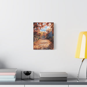 Autumn Landscape Canvas Wall Art Print, Fall Decor, Home Decoration, Nature Artwork, Seasonal Gift, Cozy Vibes, Rustic Wall Decor