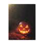 Halloween Pumpkin Canvas Art Print, Spooky Wall Decor, Fall Home Decoration, Halloween Party Decoration, Pumpkin Artwork
