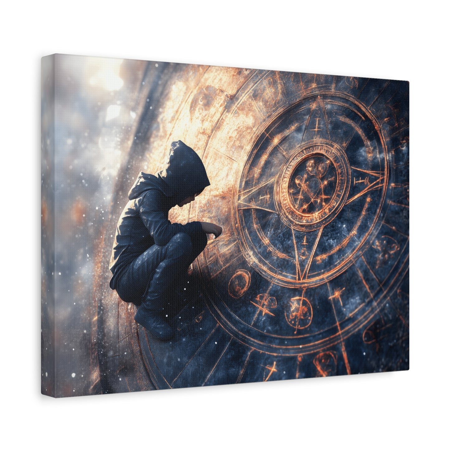 Canvas Print Astrology Clock