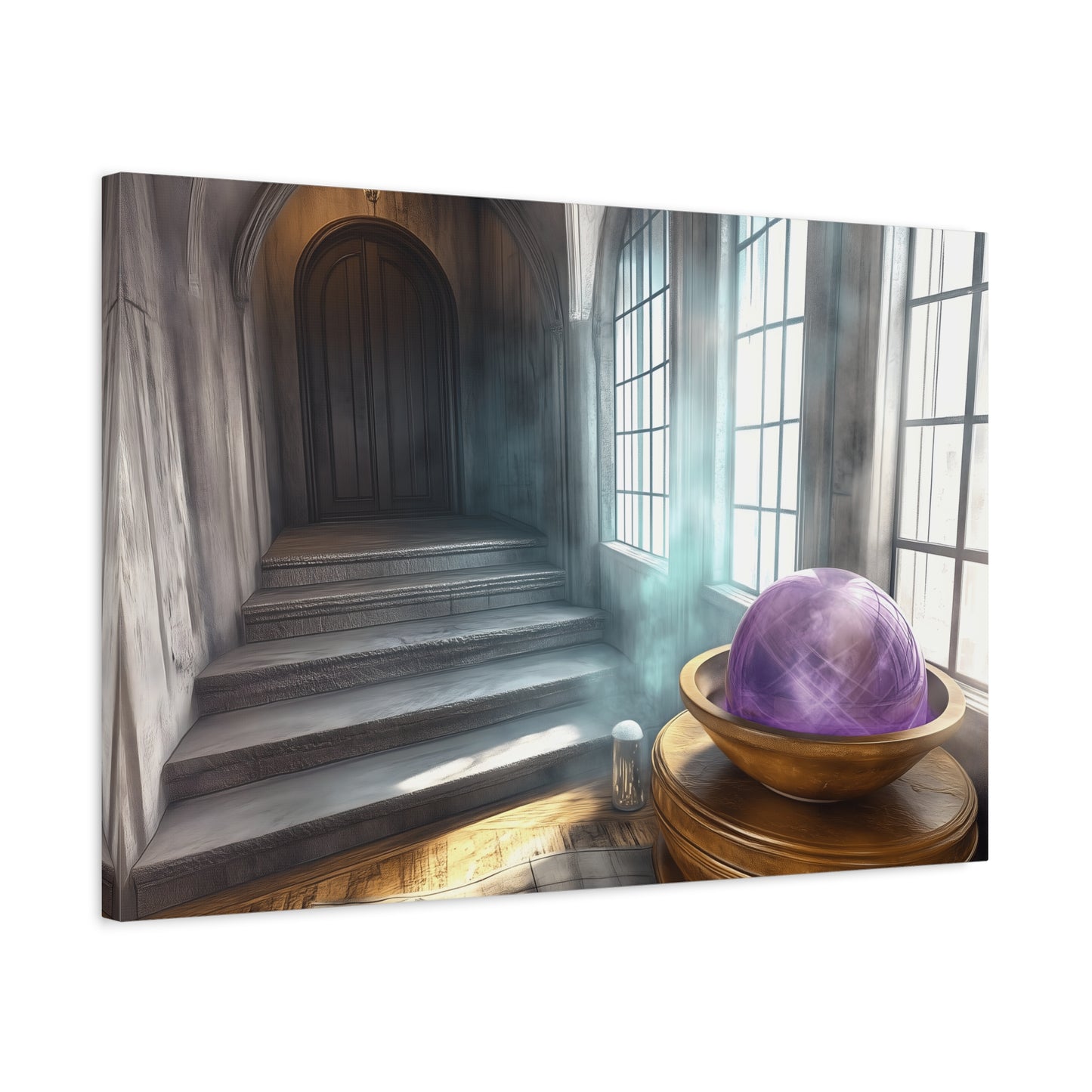 Mystical Canvas Wall Art, Fantasy Decor, Home Aesthetic, Gift for Wizards, Witch Decor, Halloween Art, Magical Atmosphere