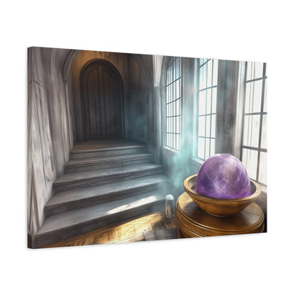 Mystical Canvas Wall Art, Fantasy Decor, Home Aesthetic, Gift for Wizards, Witch Decor, Halloween Art, Magical Atmosphere