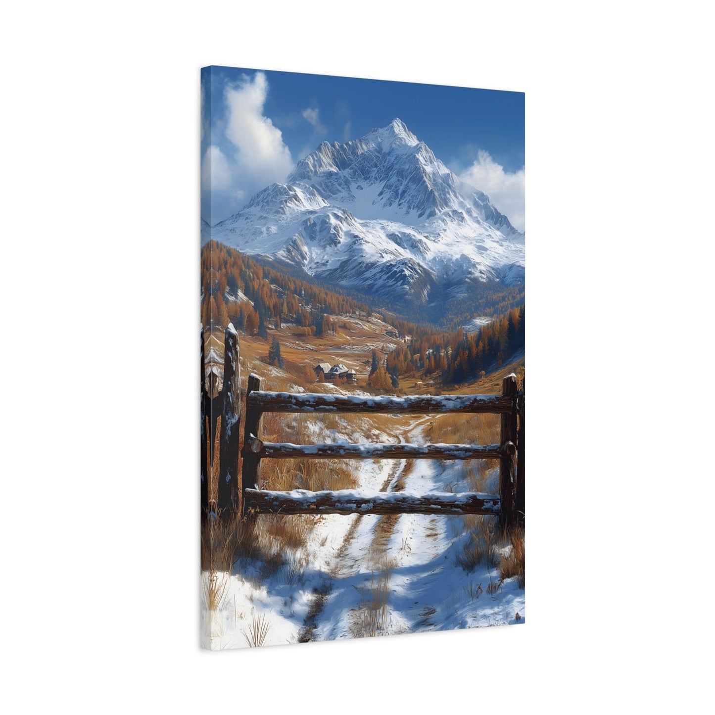 Mountain Landscape Canvas Print, Wall Art, Home Decor, Office Decor, Nature Lover Gift, Cozy Cabin Style