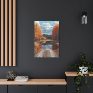 Autumn Landscape Canvas Print, Nature Wall Art, Fall Decor, Rustic Home Decor