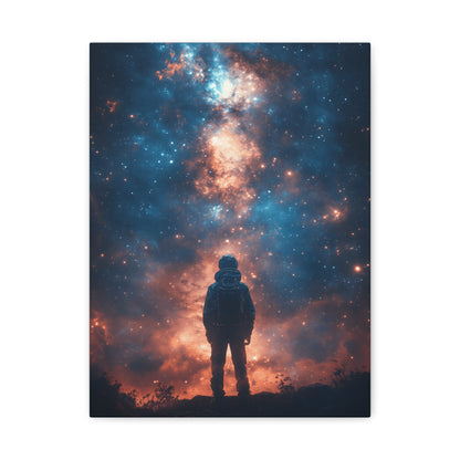 Cosmic Wall Art Canvas Print, Space Decor, Astronaut Artwork, Universe Gift, Galaxy Decoration, Sci-Fi Home Gallery