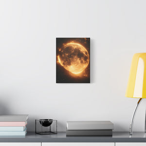 Stretched Canvas Wall Art - Radiant Moon Design