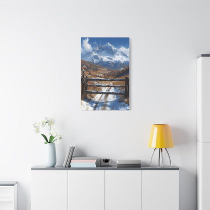 Mountain Landscape Canvas Print, Wall Art, Home Decor, Office Decor, Nature Lover Gift, Cozy Cabin Style