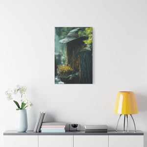 Mystical Canvas Art Print, Wall Decor, Nature Lover Gift, Autumn Decor, Wizard Painting, Fantasy Artwork