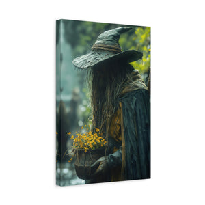 Mystical Canvas Art Print, Wall Decor, Nature Lover Gift, Autumn Decor, Wizard Painting, Fantasy Artwork
