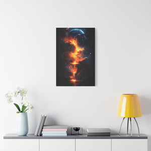 Cosmic Dreamscape Canvas Art, Abstract Wall Decor, Celestial Home Decor, Unique Gift for Space Lovers, Modern Art for Living Room
