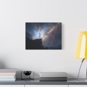 Cosmic Canvas Wall Art, Inspirational Decor, Galaxy Artwork, Home Decor, Celestial Wall Print, Meditation Art, Gift Idea