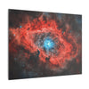 Space Crimson Nebula Glow Print, Stellar Wall Art, Celestial Poster, Galaxy Décor, Astronomical Art