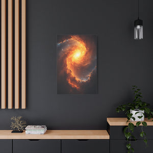 Galactic Swirl Canvas Art, Cosmic Wall Decor, Galaxy Home Decor, Celestial Art Piece, Space-themed Artwork, Gift for Astronomers