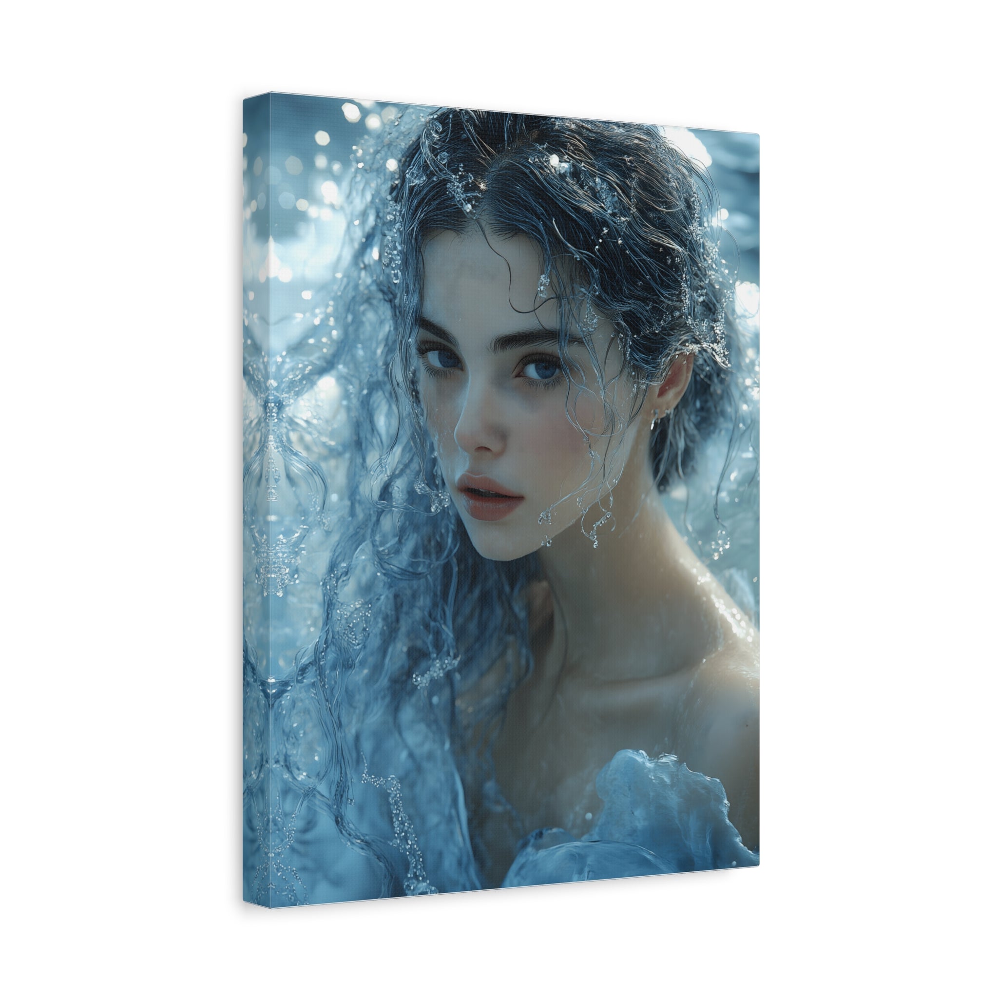 Serene Ocean Canvas Wall Art, Nature Decor, Home Aesthetics, Modern Artwork, Gift for Ocean Lovers, Deep Blue Wall Decor
