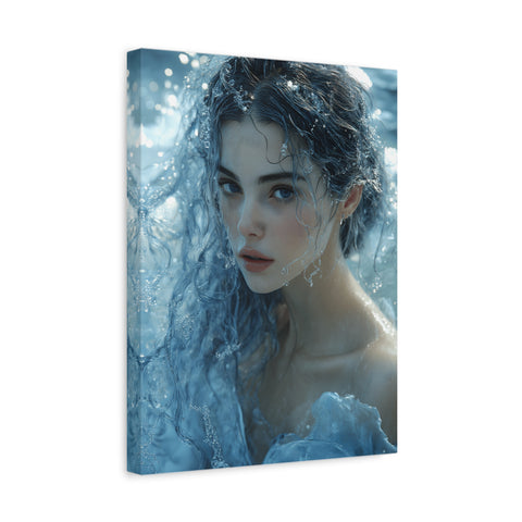 Serene Ocean Canvas Wall Art, Nature Decor, Home Aesthetics, Modern Artwork, Gift for Ocean Lovers, Deep Blue Wall Decor