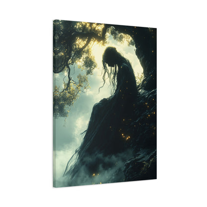 Mystical Forest Canvas Art, Dreamy Home Decor, Bohemian Wall Art, Enchanted Forest Print, Ethereal Nature Artwork, Gift for Nature Lovers