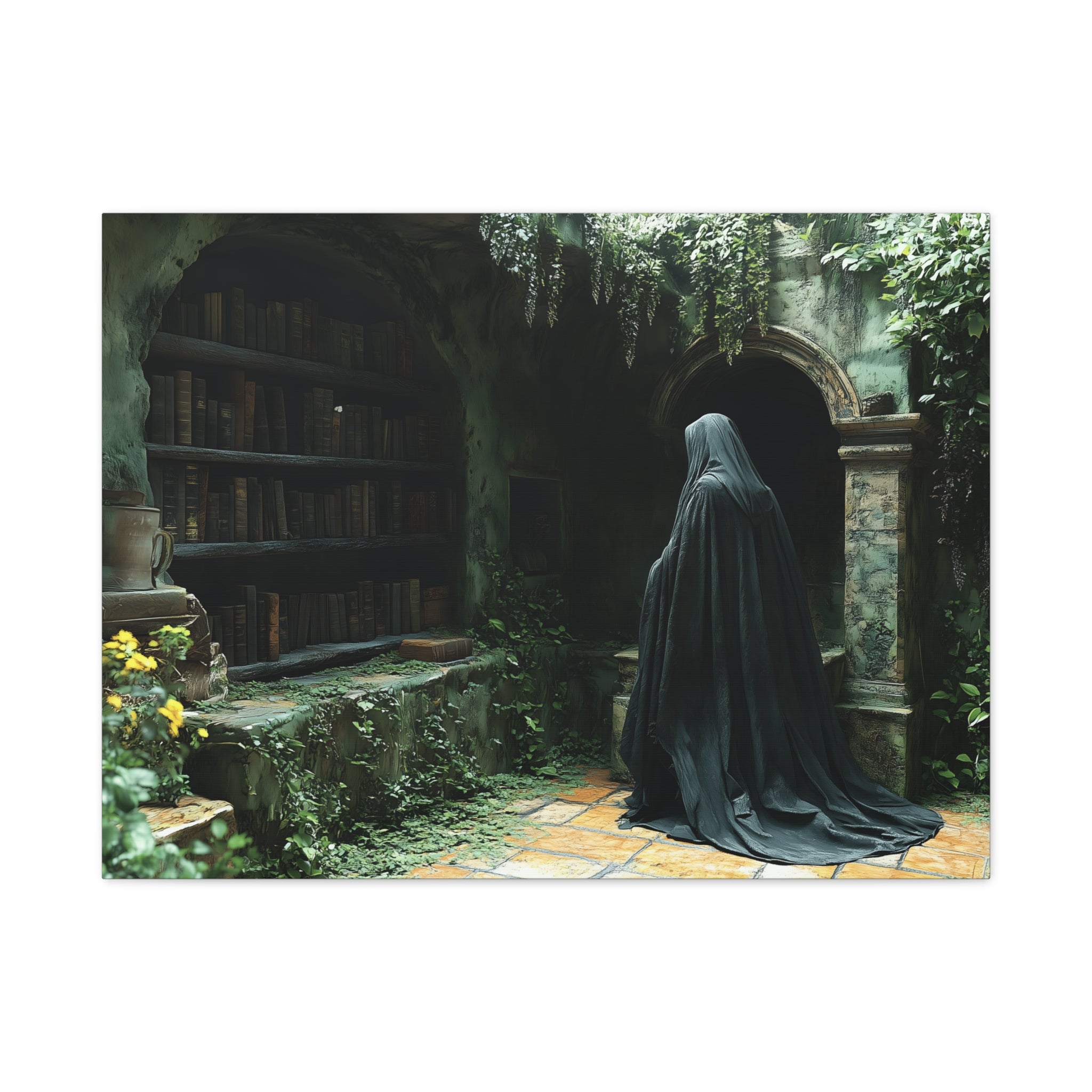 Mystical Canvas Wall Art, Enchanted Decor for Home, Dark Aesthetic Artwork, Gothic Wall Hanging, Unique Gift Idea