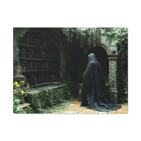 Mystical Canvas Wall Art, Enchanted Decor for Home, Dark Aesthetic Artwork, Gothic Wall Hanging, Unique Gift Idea