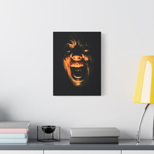 Screaming Face Art Print Canvas, Horror Wall Decor, Macabre Home Accent, Gothic Room Art, Unique Gift Idea
