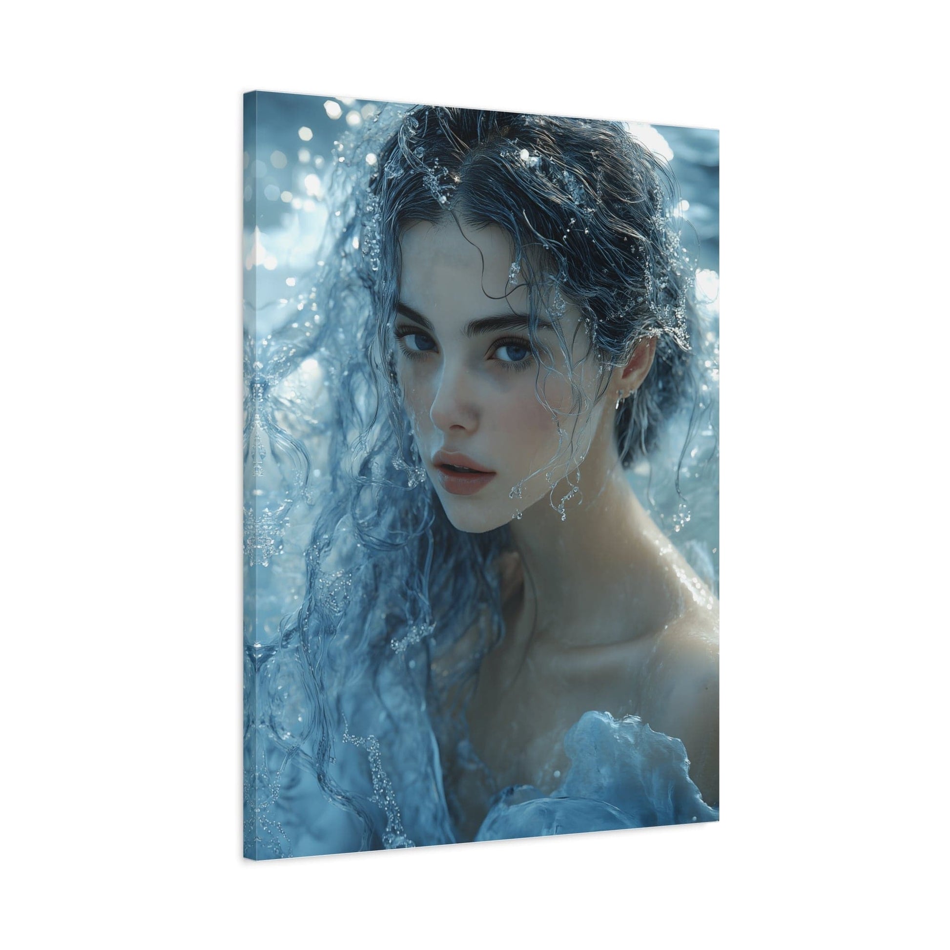 Serene Ocean Canvas Wall Art, Nature Décor, Home Aesthetics, Modern Artwork, Gift for Ocean Lovers - BldyLcks Designs