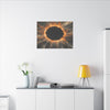 Cosmic Explosion Wall Art Print, Fiery Eclipse Abstract Décor, Galaxy Space Artwork, Modern Home Décor, Celestial Gift Idea