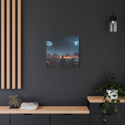 Sci-Fi Wall Art Canvas, Futuristic Decor, Space Art Print, Home Gallery Decoration, Gift for Sci-Fi Lovers
