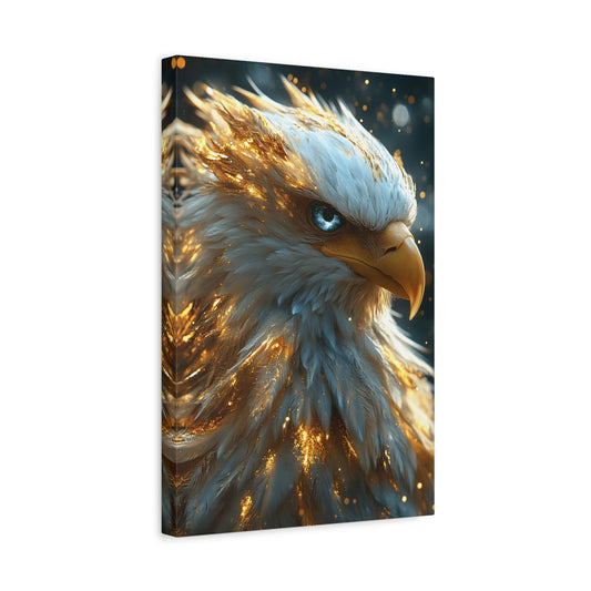 Stunning Eagle Art Canvas Print, Wall Decor, Home Decor, Gift for Bird Lovers, Nature Wall Art, Unique Art Piece