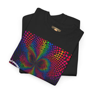 Psychedelic Rainbow Vortex T-Shirt — Trippy Optical Illusion Tee
