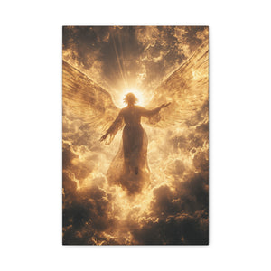 Heavenly Canvas Print, Angel Art, Inspirational Wall Decor, Spiritual Gift, Home Decor, Uplifting Artwork