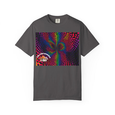 Psychedelic Shroom T-Shirt, Unisex Tie-Dye Tee for Festivals, Bohemian Style Shirt, Trippy Graphic Top, Gift for Mushroom Lovers