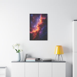Stretched Canvas Print, Celestial Artwork, Home Decor, Space-Themed Gift, Office Wall Art, Galaxy Canvas