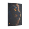 Canvas Art, Leo Astrological Sign, Stretched Canvas Print, AI Art, Matte Finish, Home Décor Wall Art