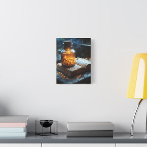 Illuminated Canvas Art, Cozy Home Decor, Gift for Book Lovers, Unique Wall Art, Enchanted Decoration