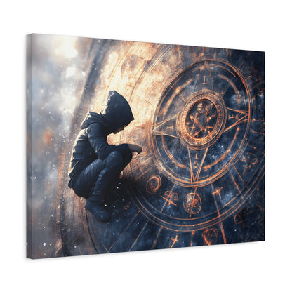 Canvas Print Astrology Clock