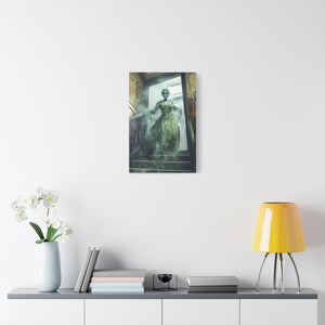 Hauntingly Elegant Canvas Art, Creepy Home Decor, Halloween Wall Art, Spooky Artwork, Gothic Living Room Decoration