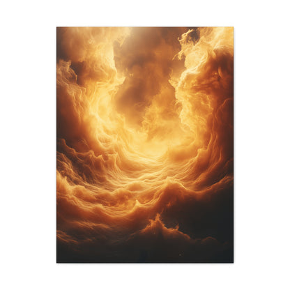 Stretched Canvas Print, Dreamy Cloud Artwork, Atmospheric Wall Decor, Abstract Art for Home, Modern Living Space Decoration