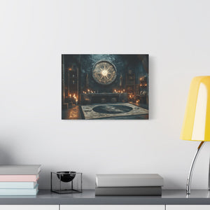 Mystical Matte Canvas Wall Art, Gothic Home Decor, Spiritual Room Decoration, Witchy Aesthetic, Bohemian Wall Hanging