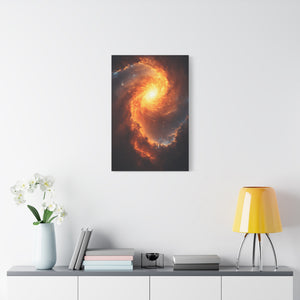 Galactic Swirl Canvas Art, Cosmic Wall Decor, Galaxy Home Decor, Celestial Art Piece, Space-themed Artwork, Gift for Astronomers