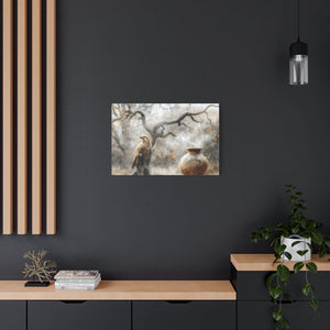 Nature-Inspired Matte Canvas Print, Wall Art, Bohemian Home Décor, Gift for Bird Lovers