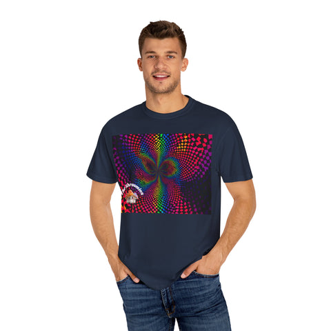 Psychedelic Shroom T-Shirt, Unisex Tie-Dye Tee for Festivals, Bohemian Style Shirt, Trippy Graphic Top, Gift for Mushroom Lovers