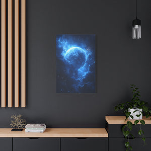 Stellar Canvas Art Print, Galaxy Wall Décor, Celestial Home Decoration, Starry Night Artwork, Cosmic Blue Decor
