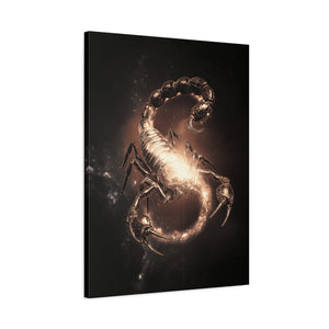 Scorpio Starry Canvas Art | Zodiac Wall Decor, Astrology Gift, Home Decor, Unique Artwork, Birthday Gift