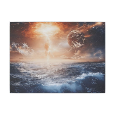 Celestial Ocean Art Print, Cosmic Horizons Wall Décor, Space Art Poster, Galaxy Print, Astronomy Gift, Outer Space Décor