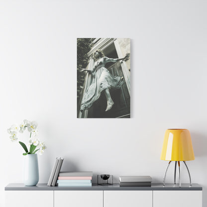 Eerie Fantasy Wall Art Canvas, Dark Atmosphere Decor, Gothic Home Decor, Haunting Art for Halloween, Unique Gift Idea