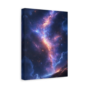 Celestial Canvas Print, Galaxy Wall Art, Home Decor, Starry Night Artwork, Cosmic Print