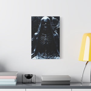 Gothic Canvas Art, Dark Aesthetic Print, Macabre Decor, Skull Artwork, Spooky Home Decor, Halloween Decoration, Unique Wall Art