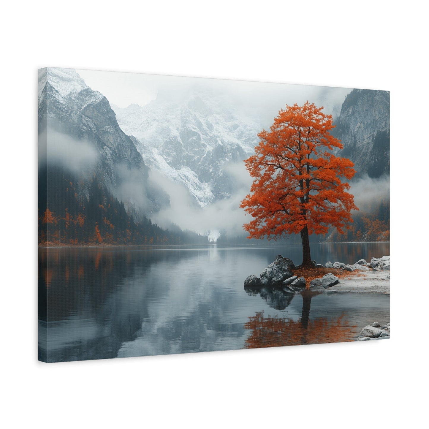 Autumn Landscape Canvas Print, Nature Art, Wall Decor, Home Aesthetic, Fall Vibe, Gift for Nature Lovers