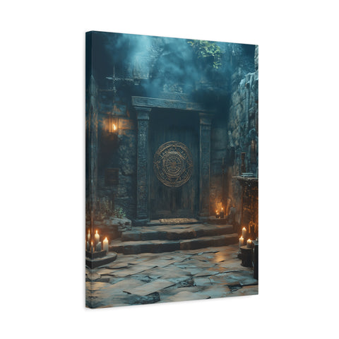 Mystical Doorway Canvas Print, Wall Art, Home Decor, Fantasy Art, Office Decoration, Bohemian Vibes, Gift Idea