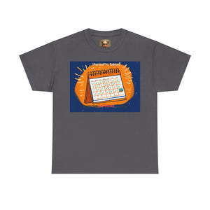 Periodic Table Calendar Tee — Humorous Science Pun T-Shirt